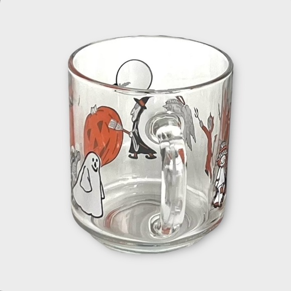 Vintage Halloween Parade Luminarc Clear Glass 8oz Mig - Picture 5 of 7